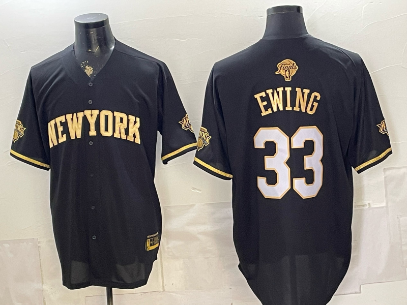 Men New York Knicks #33 Ewing black 2026 Nike NBA jersey 0625001